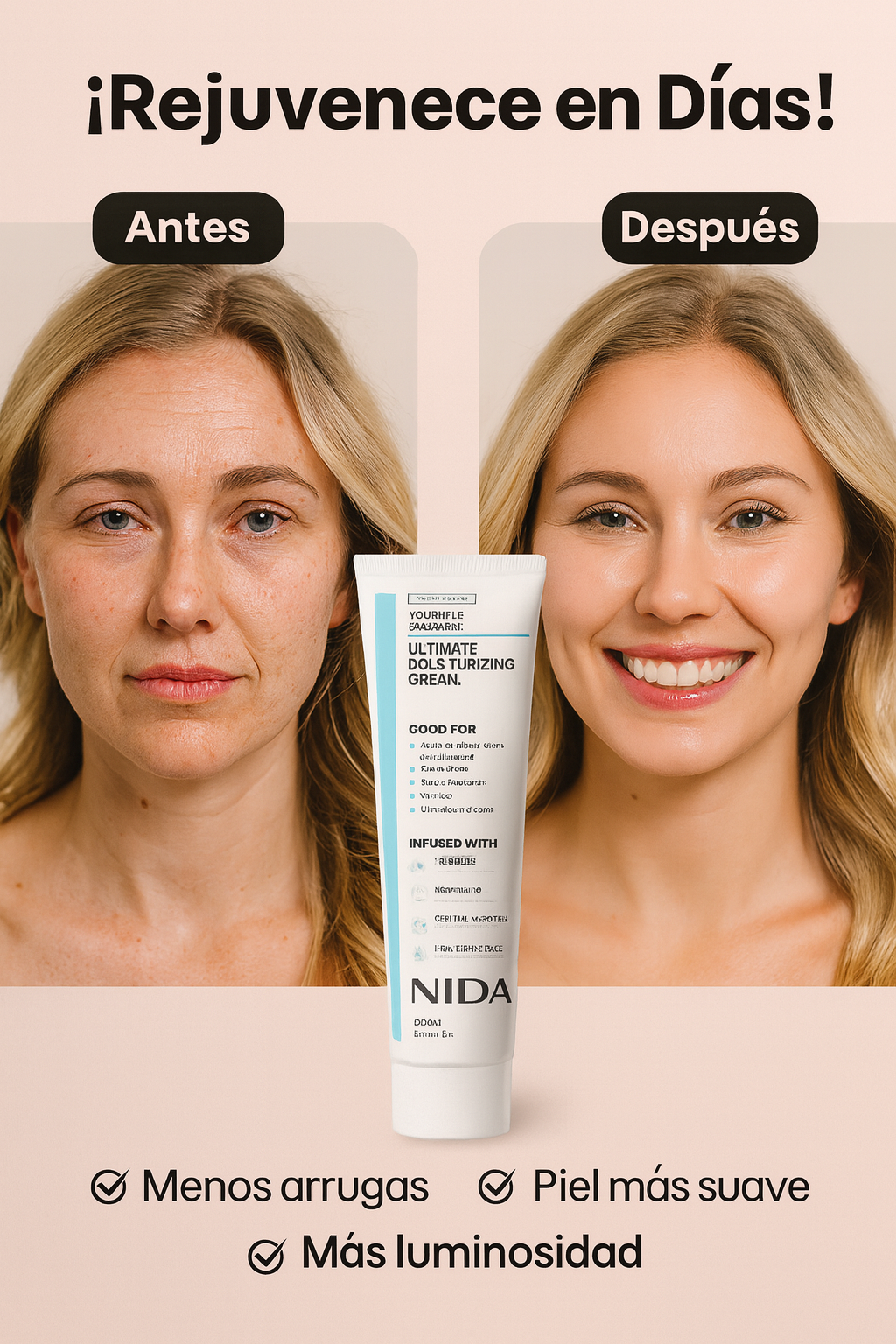 🌸 NIDA Youthful Formula – Ultimate Moisturizing Cream 60ml 🌸